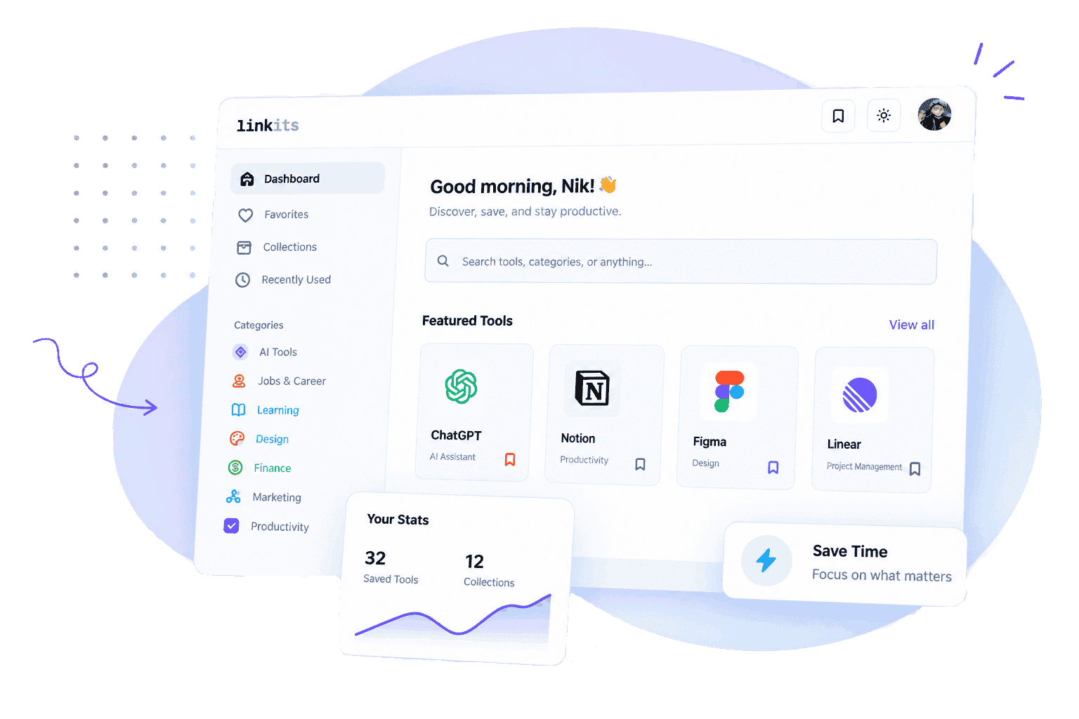 Linkits dashboard preview